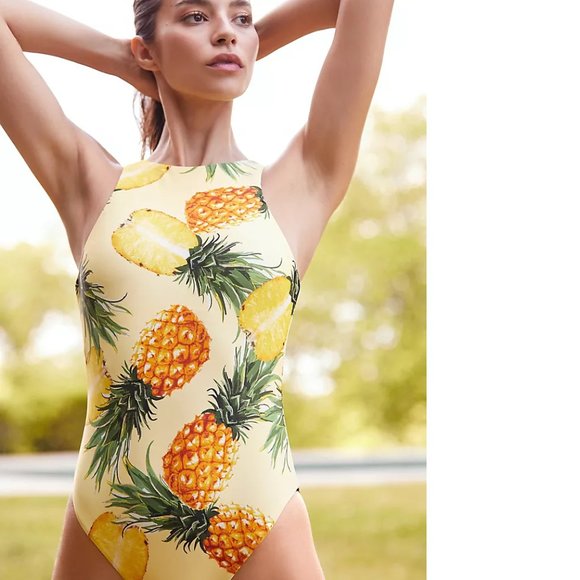 Anthropologie High-Neck One-Piece Swimsuit - Picture 5 of 9